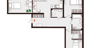 3-к. квартира, 98&nbsp;м²