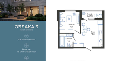 1-к. квартира, 33 м²
