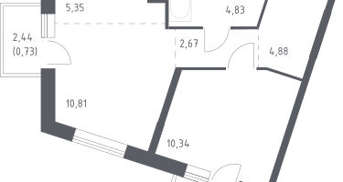 Студия, 40&nbsp;м²