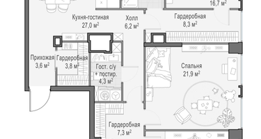 4-к. квартира, 137 м²