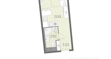 Студия, 21&nbsp;м²