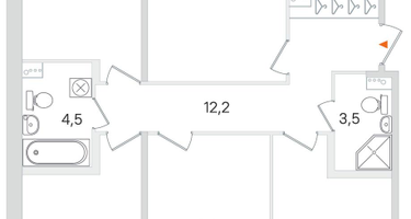 4-к. квартира, 103&nbsp;м²