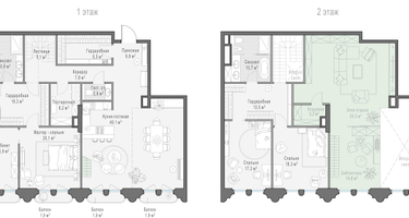 2-к. квартира, 151&nbsp;м²