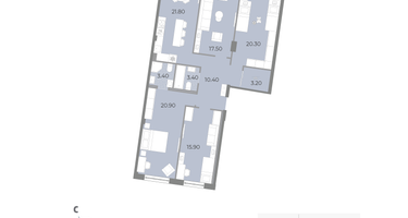 4-к. квартира, 116&nbsp;м²