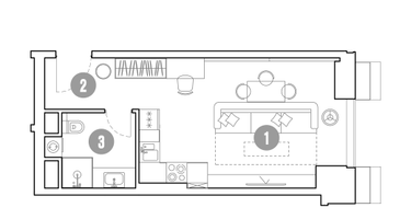 Студия, 31&nbsp;м²