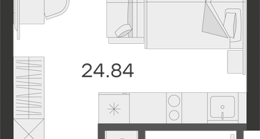Студия, 29&nbsp;м²