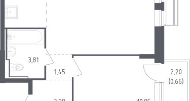 Студия, 41&nbsp;м²