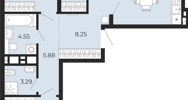 3-к. квартира, 80&nbsp;м²
