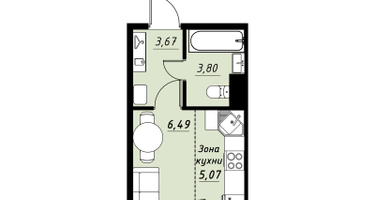 Студия, 20&nbsp;м²