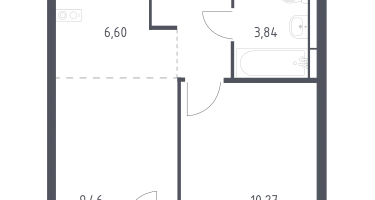 Студия, 35&nbsp;м²