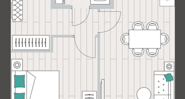 1-к. квартира, 40&nbsp;м²