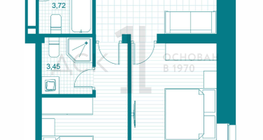 2-к. квартира, 58&nbsp;м²