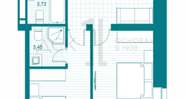 2-к. квартира, 58&nbsp;м²