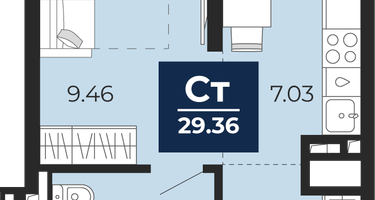 Студия, 26&nbsp;м²