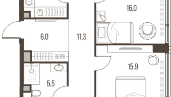 4-к. квартира, 125&nbsp;м²