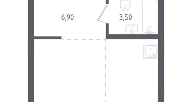 Студия, 28&nbsp;м²