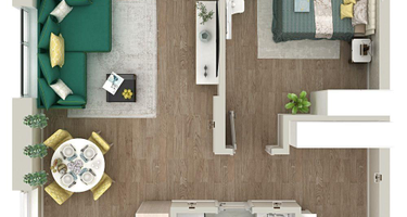 1-к. квартира, 52&nbsp;м²