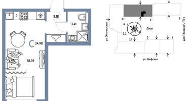 Студия, 24&nbsp;м²