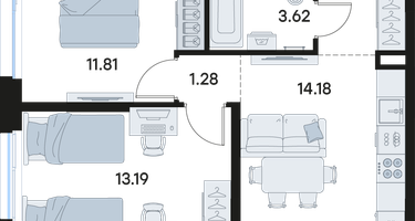 2-к. квартира, 48 м²