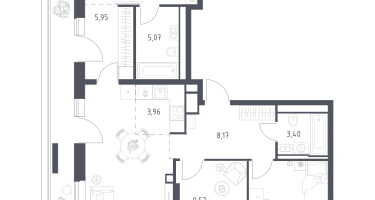 Студия, 87&nbsp;м²