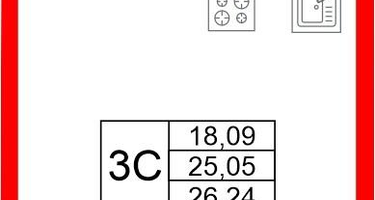 Студия, 25&nbsp;м²