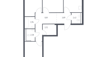 3-к. квартира, 78&nbsp;м²