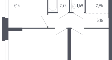 2-к. квартира, 48&nbsp;м²