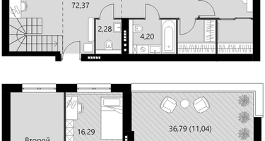 4-к. квартира, 109&nbsp;м²