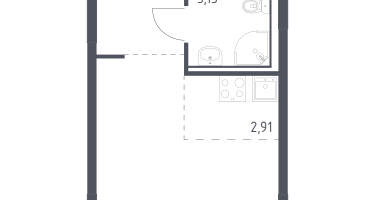 Студия, 22&nbsp;м²