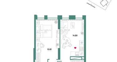 2-к. квартира, 43&nbsp;м²