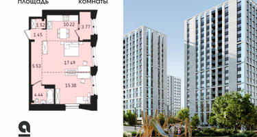 2-к. квартира, 57&nbsp;м²