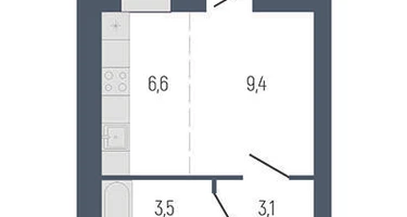 Студия, 25 м²