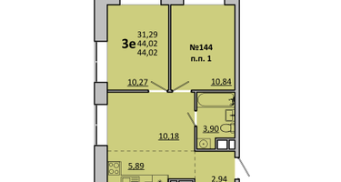 Студия, 44&nbsp;м²