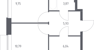 1-к. квартира, 35&nbsp;м²