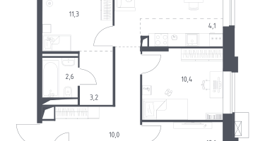 Студия, 72&nbsp;м²