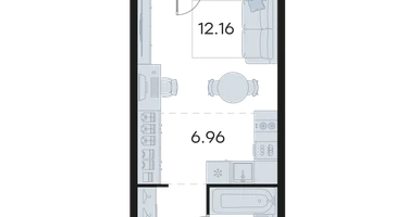 Студия, 28&nbsp;м²