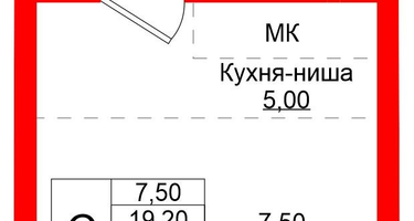 Студия, 21&nbsp;м²