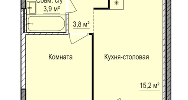 1-к. квартира, 36 м²