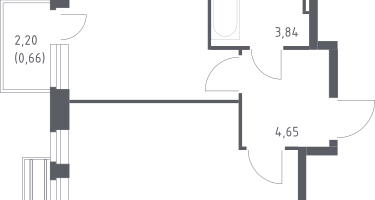 1-к. квартира, 35&nbsp;м²