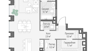 6-к. квартира, 164&nbsp;м²