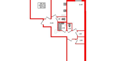 3-к. квартира, 108&nbsp;м²