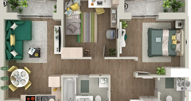 2-к. квартира, 65 м²