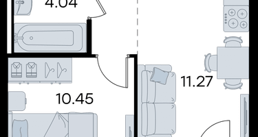 1-к. квартира, 30&nbsp;м²