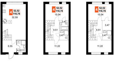 4-к. квартира, 118&nbsp;м²