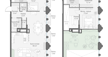 1-к. квартира, 109&nbsp;м²