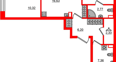 2-к. квартира, 60&nbsp;м²