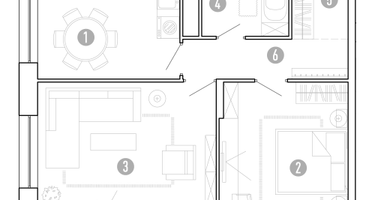 2-к. квартира, 58&nbsp;м²