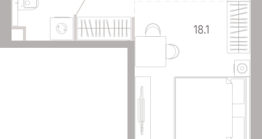 Студия, 32&nbsp;м²