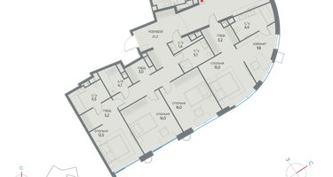 5-к. квартира, 175 м²
