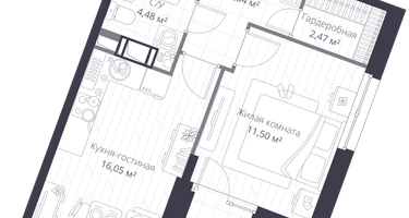 Студия, 41&nbsp;м²